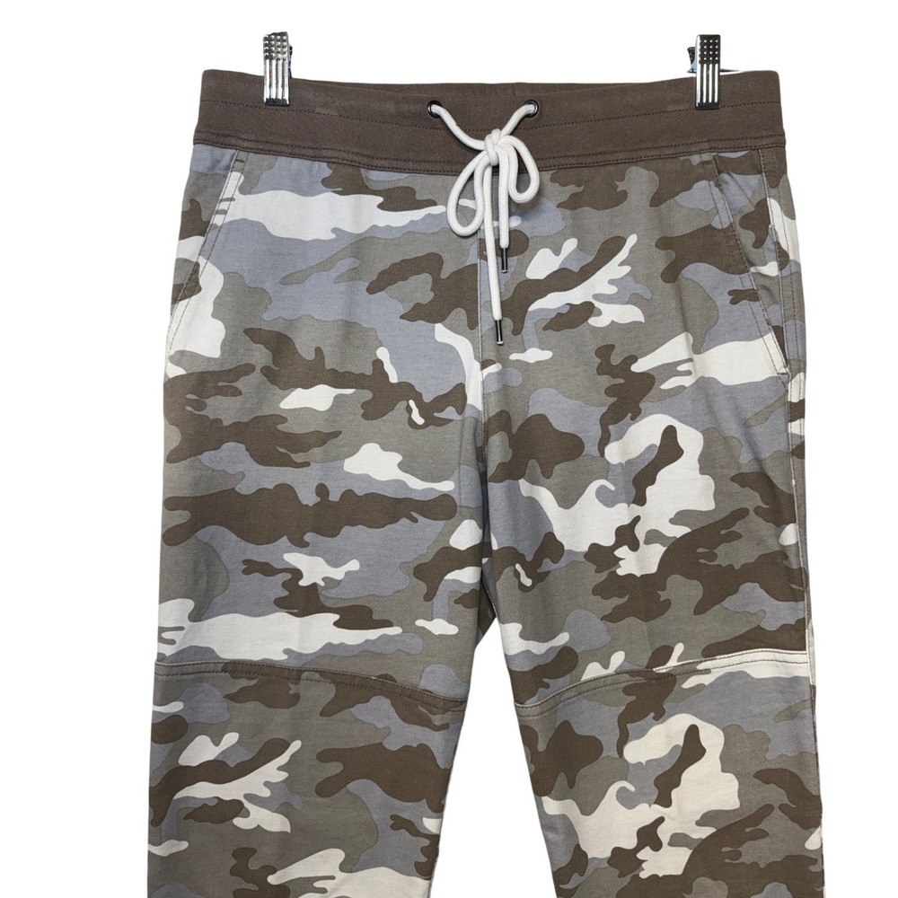 Standard James‎ Perse Camo Joggers Brown Gray Cotton Drawstring Pants Size 1 (S) - Picture 3 of 11